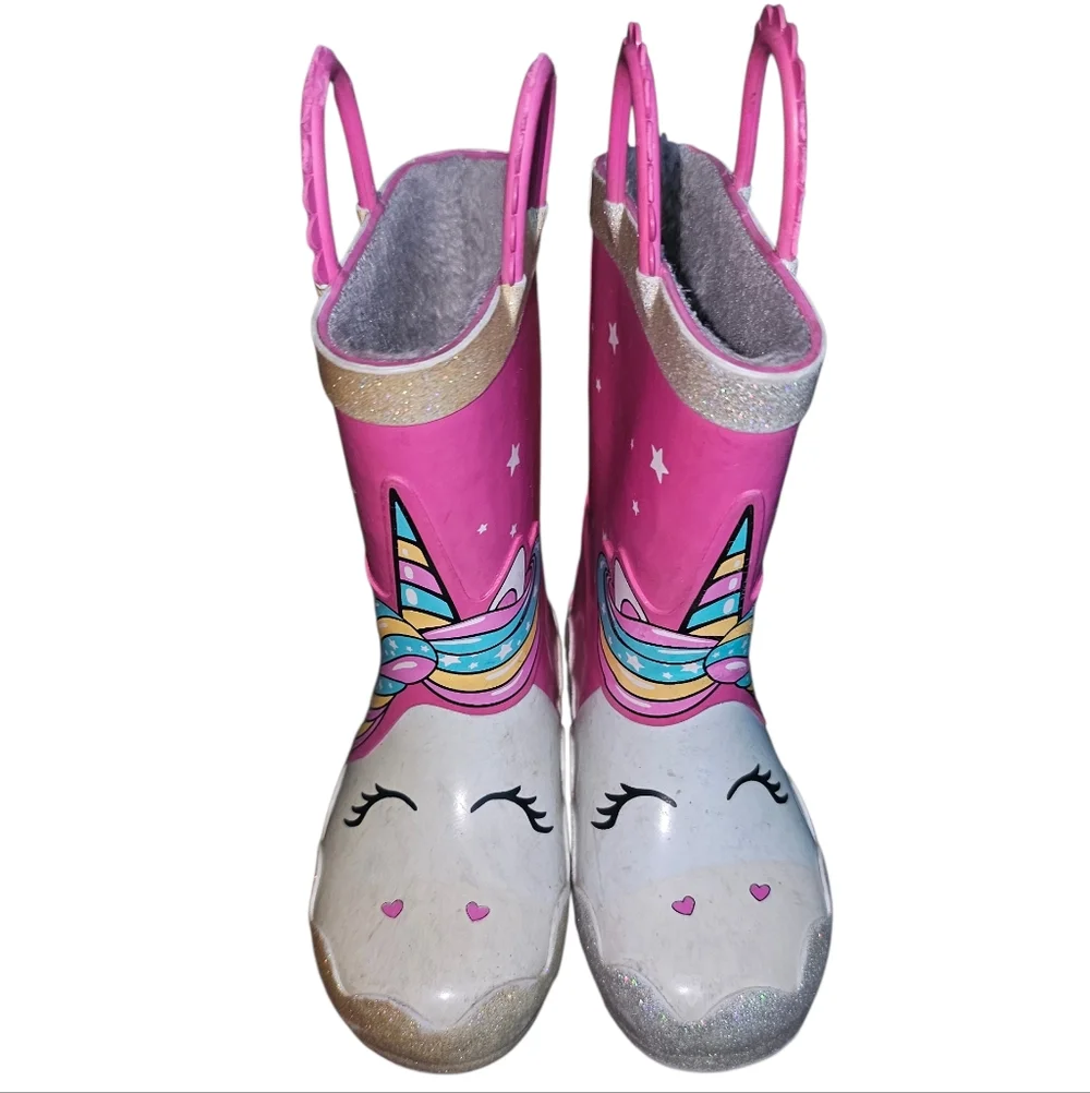 Western Chief Pink Unicorn Rain Boots